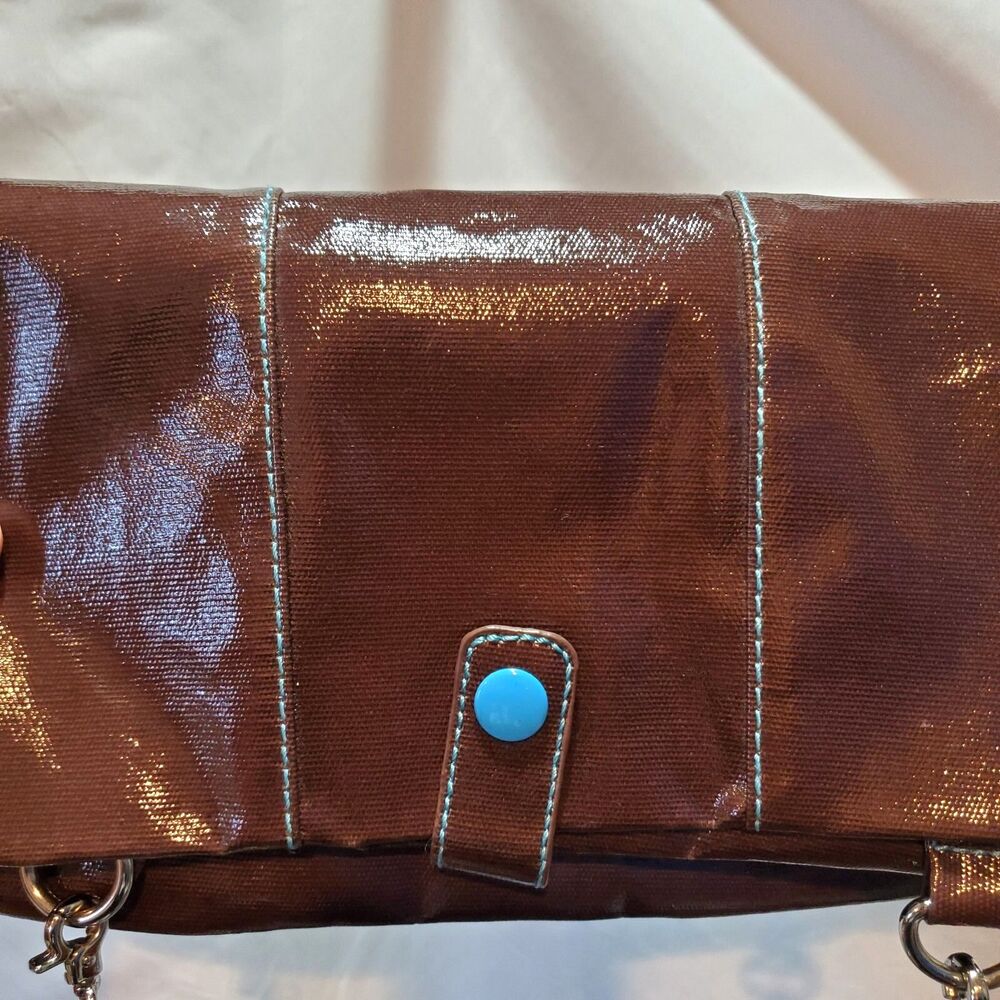 Urban Junket Brown EcoFriendly Chain Purse Or Clutch, NWOT - Picture 6 of 9